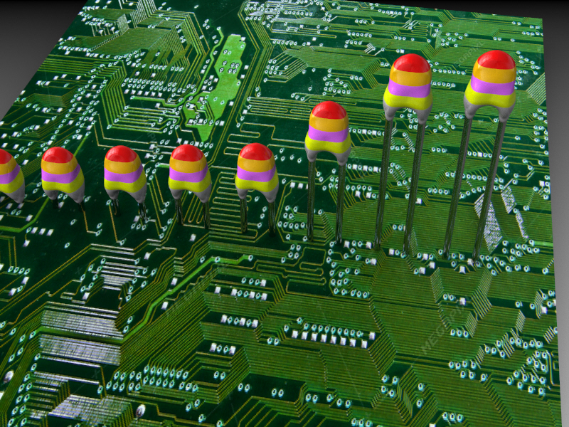 负温度系数热敏电阻（NTC）电热调节器。该器件由一个NTC芯片组成，焊接在两根镀锡铜线之间